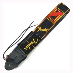 Fender Black Yellow Red Mono Strap diržas gitarai